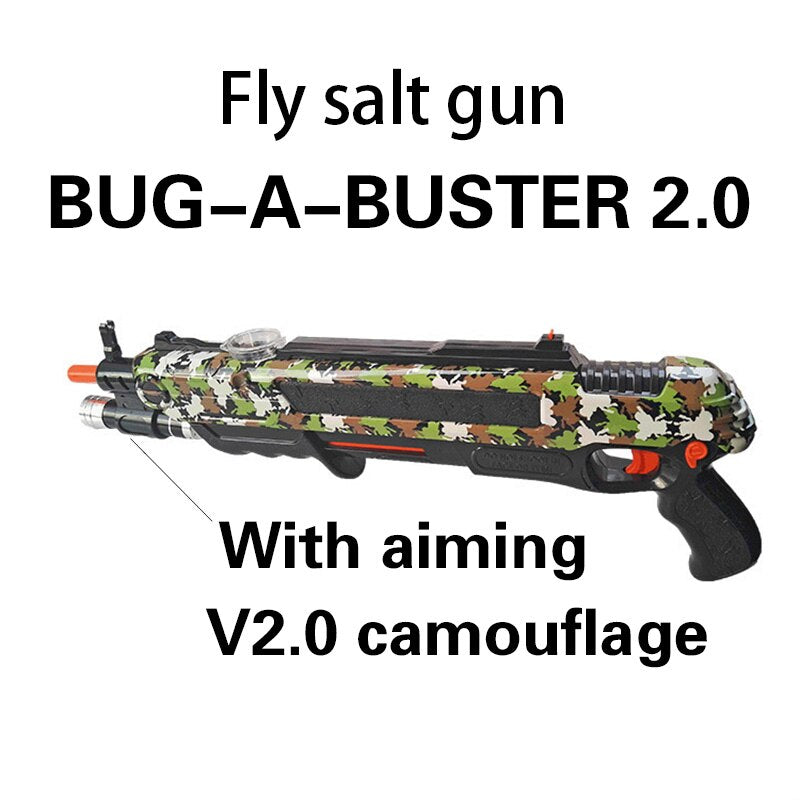 Salt-Gun BUG-A-BUSTER 3.0 Gun Salt Pepper Bullets Blaster Airsoft for Bug Blow Gun Mosquito Model Toy Fly Salt Power Gun