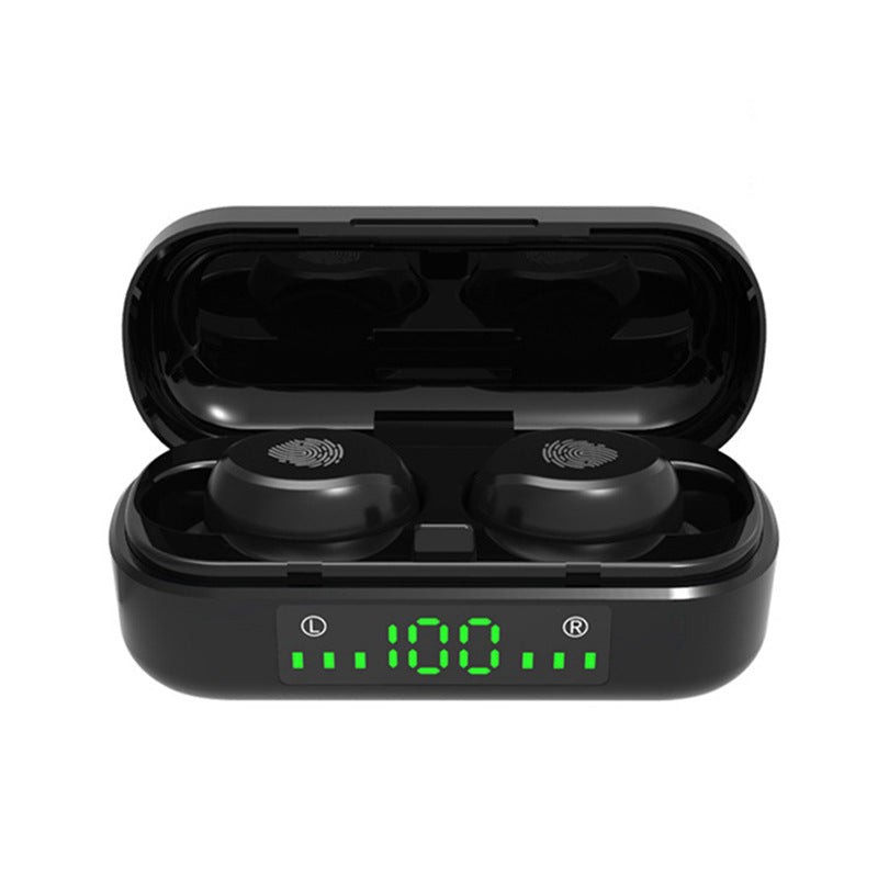 m8 Touch Digital Display Bluetooth Headset Binaural Bluetooth Headset With Charging Compartment Bluetooth Headset