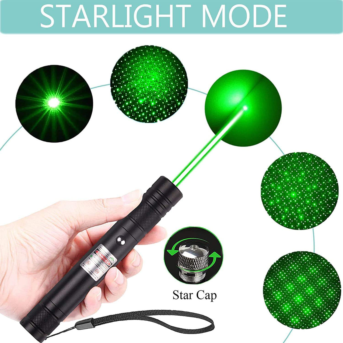 USB Direct Charging Laser Flashlight Outdoor Gypsophila High Power Long Range Laser Light
