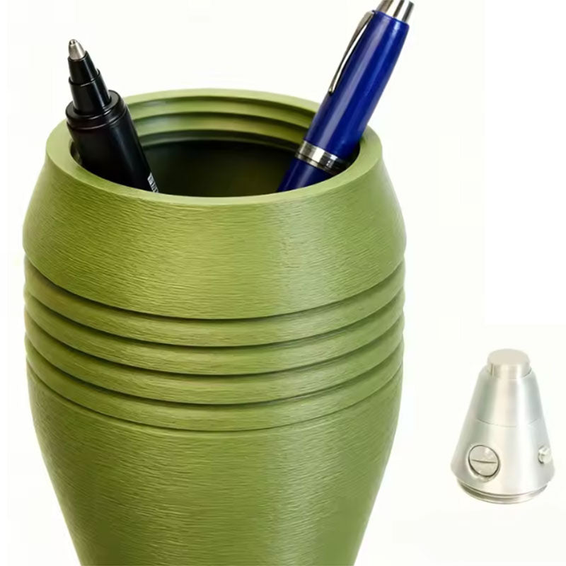 60mm Mortar Shell M2 Pen Holder - Realistic 3D Printed Replica for Office Desk, Home Study Assembly, Storage & Decoration Gift