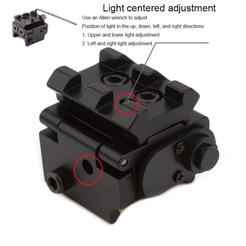 Low base small fishbone mini hanging red laser sight 20mm guide rail