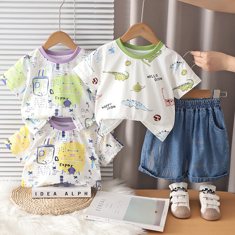 Boys' summer casual short sleeved summer style