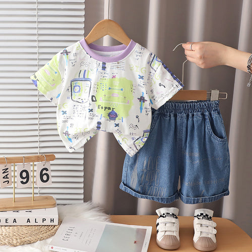 Boys' summer casual short sleeved summer style