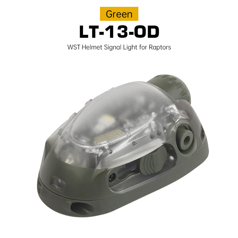 Hunting Airsoft Fishing Tactical Helmet Light - Red/Green/Blue/White/IR LED Strobe Signal Headlamp