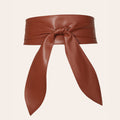 Women's Wide Waist Belt, Soft, Versatile, Elegant Bow Ribbon
