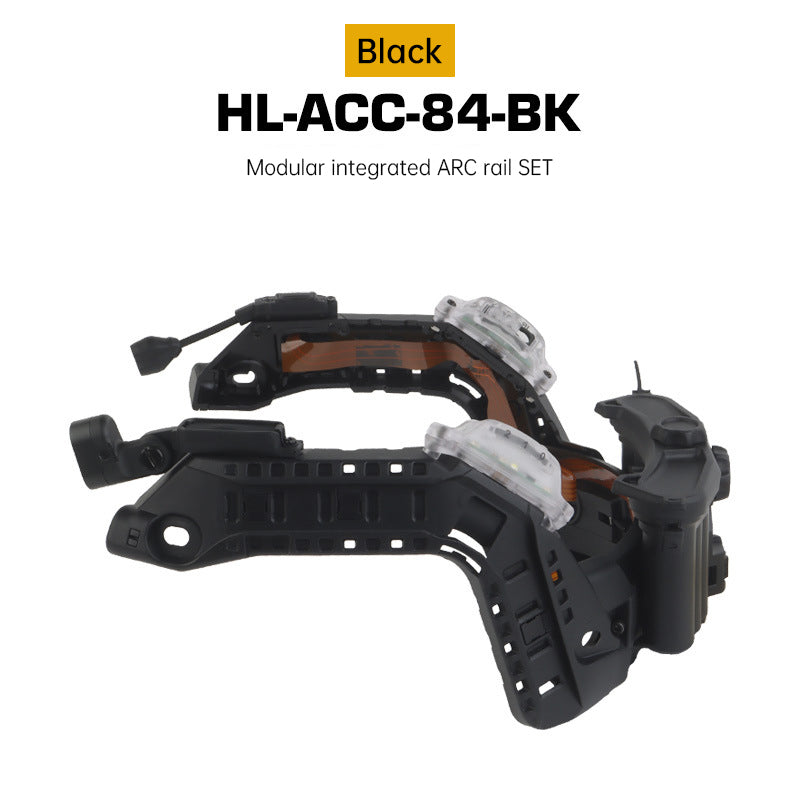 Modular Helmet Light Kit - Arc Rail Mount with Red/White/IR LED Signal for Airsoft & Fast Helmets