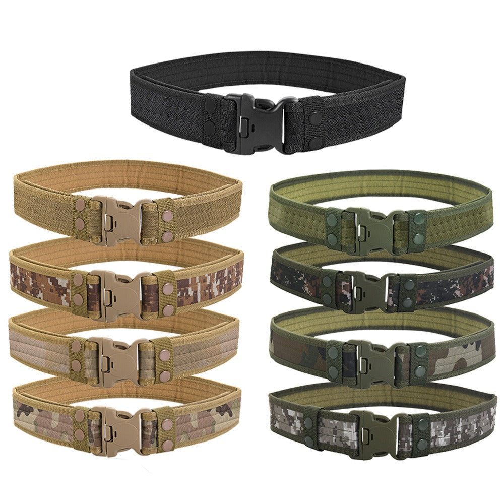 5.0 Oxford Cloth Tactical Belt Velcro Wrapped Outdoor Canvas Belt