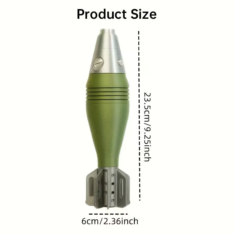 60mm Mortar Shell M2 Pen Holder - Realistic 3D Printed Replica for Office Desk, Home Study Assembly, Storage & Decoration Gift