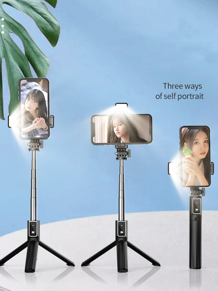 Extended P40S Bluetooth Selfie Stick Universal Live Tripod Selfie Stick for Android/iOS Mobile Phones