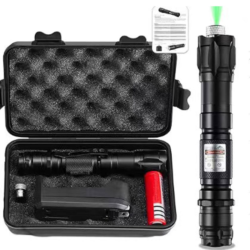 Mini 2-in-1 Portable Green Laser Pointer & LED Training Torch – Interactive Bright Light Pen Toy for Cats and Pets