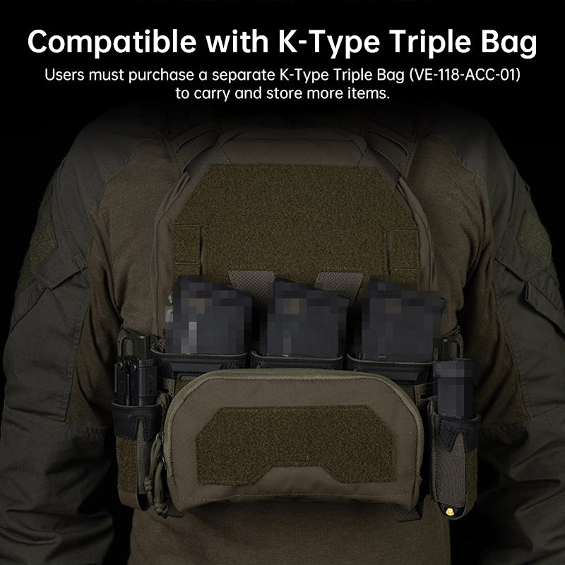 Agilit Style 2nd Layer Admin Pouch: Tactical storage for multi-caliber mags, airsoft vest/plate carrier