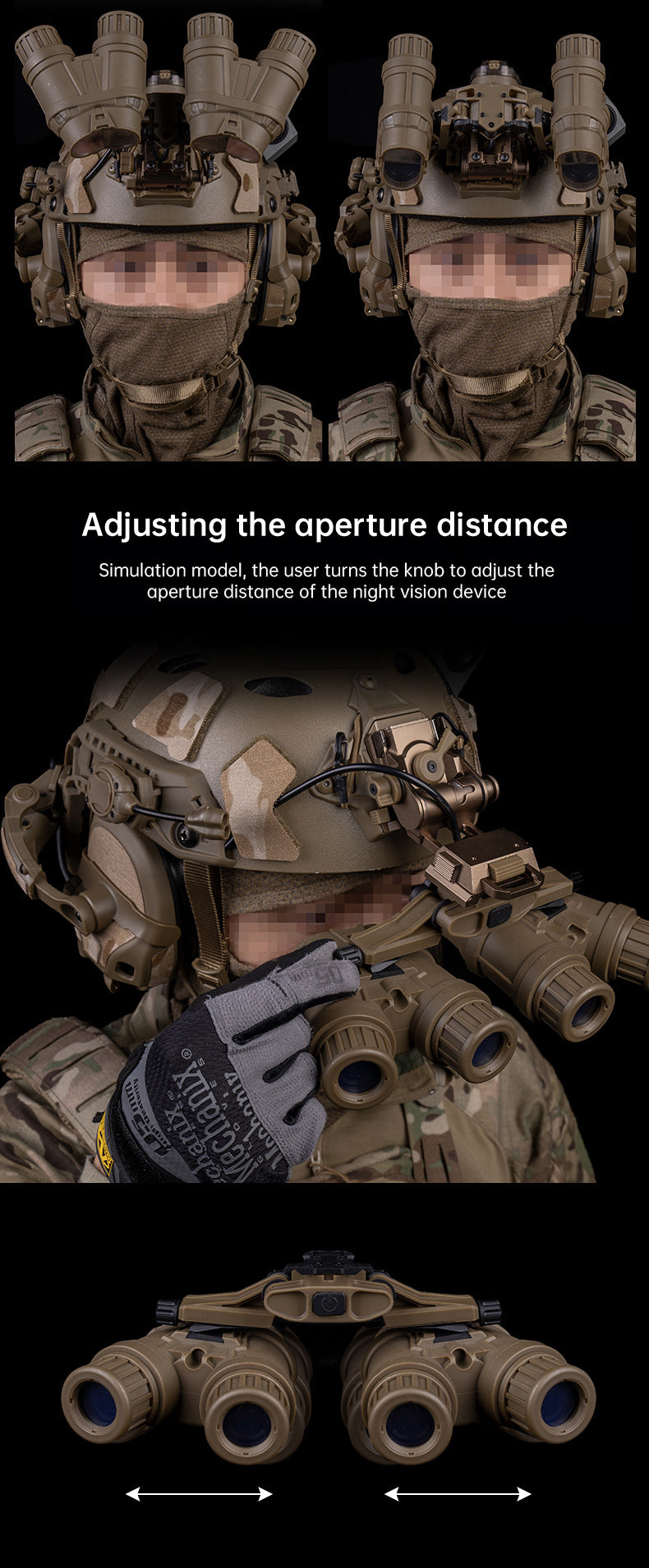 flip-up GPNVG-18 quad-tube night vision device model