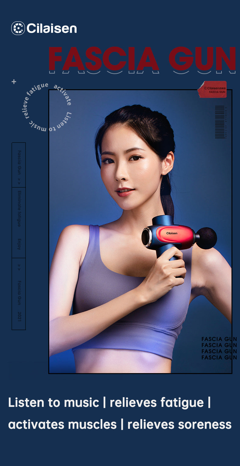 CP-F10 fascia gun muscle massager cervical muscle relaxer electric menstrual gun leg electric