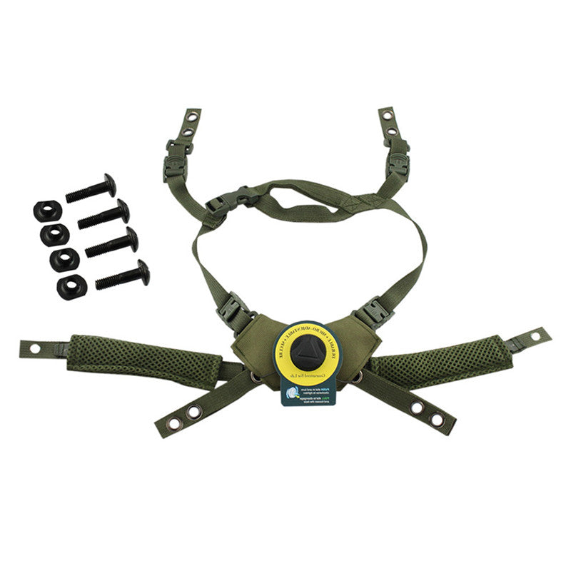 Wendy 4 Generation Helmet Liner Waterproof FAST Tactical CS Explosion-Proof Helmet Shock Absorption Cushion FAST MICH Knob Adjustment Strap