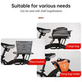Aluminum Alloy Rear Bike Rack, Universal Cargo Carrier for Mountain, Road & Adventure Bicycles