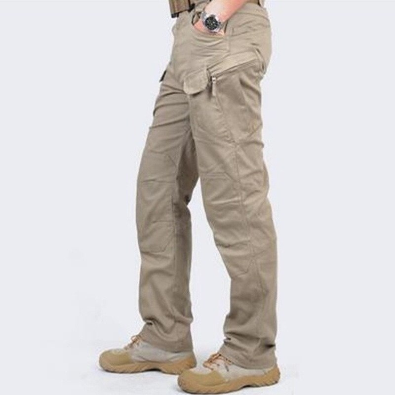 Men's Casual Tactical Pants Breathable Autumn Outdoor Hiking Army Military Long Trousers Male Waterproof Multi Pocket Cargo Pant