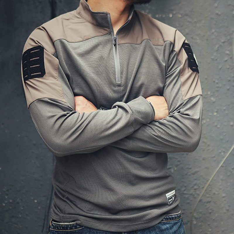 Outdoor Sports Wear for Men Breathable Training Jacket, Hoodie, Tactical Fitness Apparel