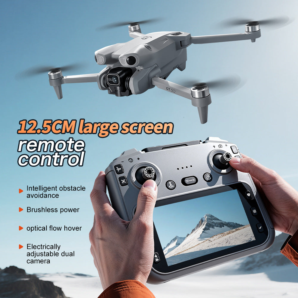 Drone with Screen HD Aerial Photography Brushless Obstacle Avoidance ESC Quadrcopter Toy Aircraft