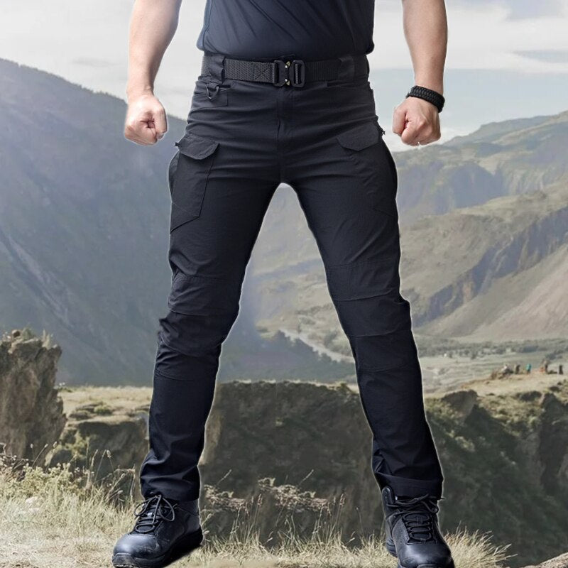 Men's Casual Tactical Pants Breathable Autumn Outdoor Hiking Army Military Long Trousers Male Waterproof Multi Pocket Cargo Pant