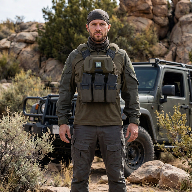 Universal EUD / Phone Pouch – MOLLE Compatible Tactical Smartphone Carrier for Plate Carriers, Chest Rigs, Airsoft & Hunting