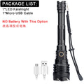 XHP160 16-Core Powerful Flashlight Torch USB Rechargeable Tactical Hunting Flashlight 21700 Zoom Lamp LED Flash Light Zoomable