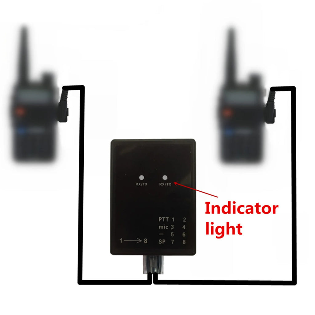 For Baofeng Walkie Talkie Repeater Box K-Plug Two-Way Relay RX/TX for Baofeng UV-5R Bidirection Radio U-V V-U Cross Band