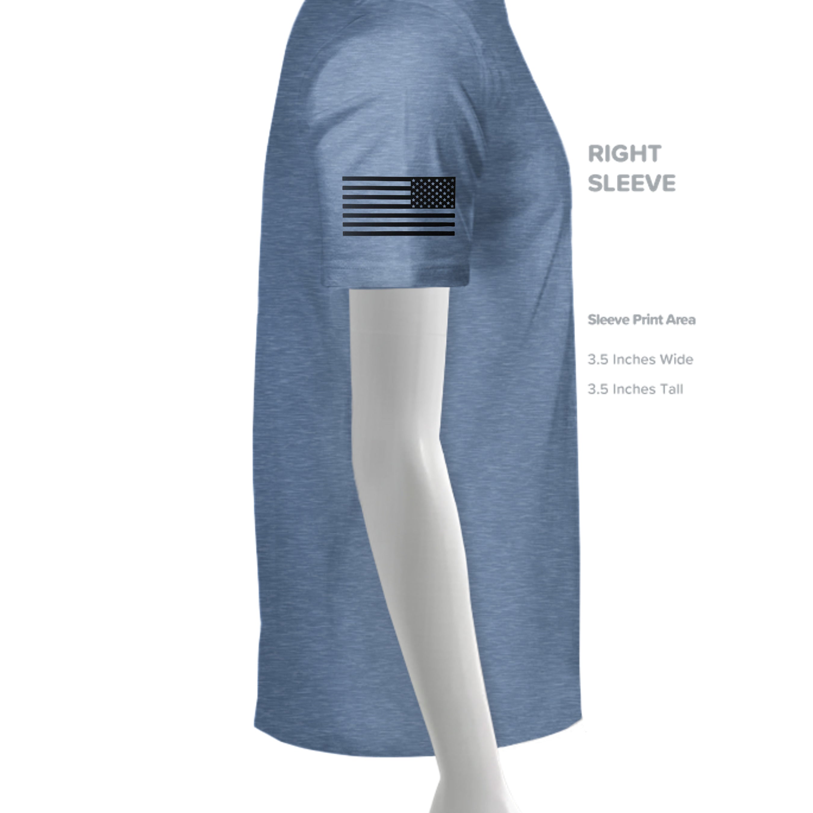 Athletic Blue Tri Blend - 254 - SLEEVE_RIGHT